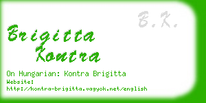 brigitta kontra business card
